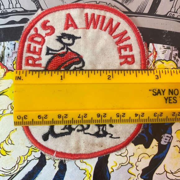 Vintage Snoopy Woodstock Reds a Winner Cheesecloth Backed Patch - Picture 7 of 10